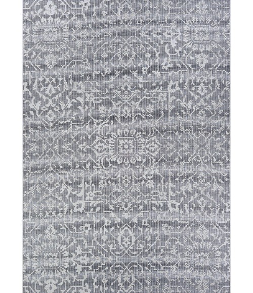 Couristan Monte Carlo Palmette 8' x 11' Grey/Ivory Area Rug