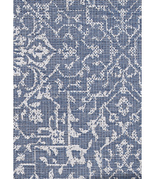 Couristan Monte Carlo Palmette 4' x 6' Navy/Ivory Area Rug