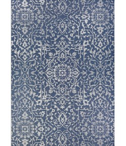 Couristan Monte Carlo Palmette Navy/Ivory Area Rug 2 ft. 3 in. X 11 ft. 9 in. Rectangle
