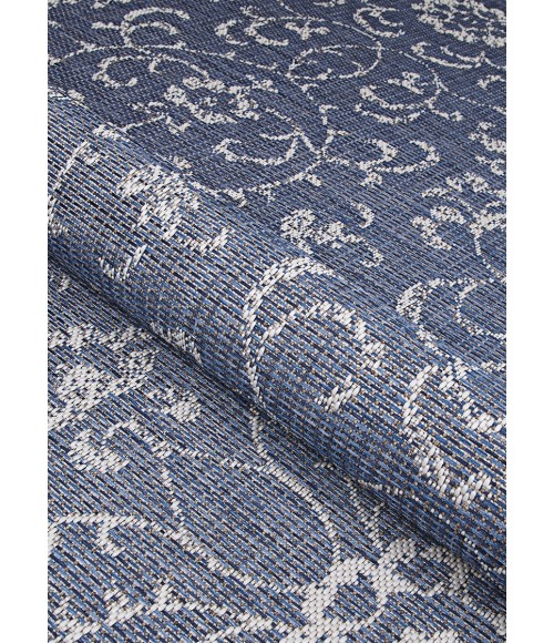 Monte Carlo Area Rug Couristan Monte Carlo Summer Vines 5' x 8' Navy/Ivory Area Rug