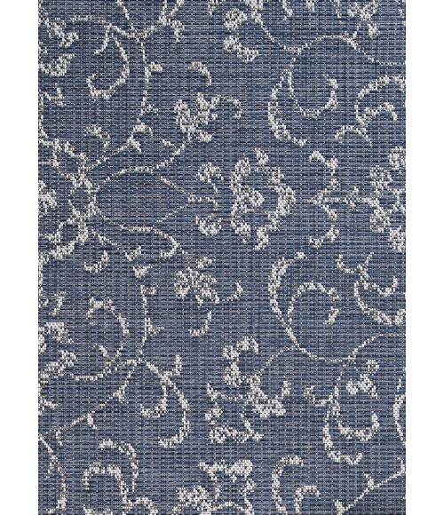 Monte Carlo Area Rug Couristan Monte Carlo Summer Vines 5' x 8' Navy/Ivory Area Rug