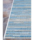 Couristan Monte Carlo Coastal Breeze 6' x 9' Ocean/Champagne Area Rug