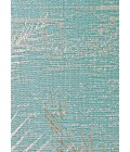 Couristan Monaco Tropical Palms 2' x 4' Aqua Area Rug