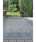 Couristan Marseille Carmoux 8' Runner Azure Area Rug