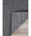 Couristan Monaco Pavers Long Runner Black Area Rug