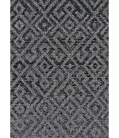Couristan Monaco Pavers Long Runner Black Area Rug