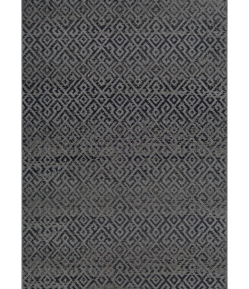 Couristan Monaco Pavers Long Runner Black Area Rug