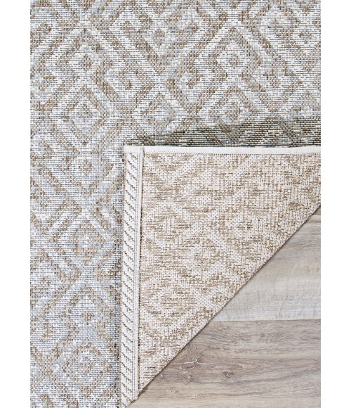 Couristan Monaco Pavers 2' x 4' Mocha Area Rug