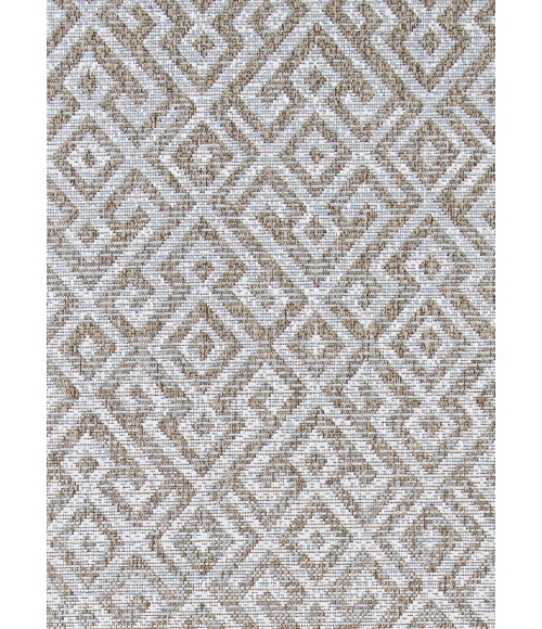 Couristan Monaco Pavers 2' x 4' Mocha Area Rug