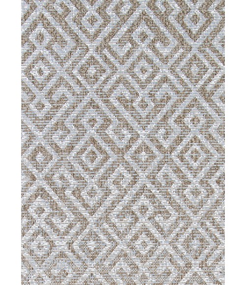 Couristan Monaco Pavers 8' Runner Mocha Area Rug