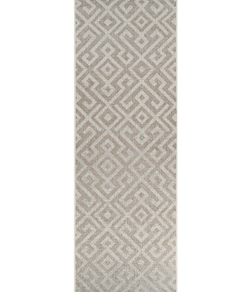 Couristan Monaco Pavers 2' x 4' Mocha Area Rug