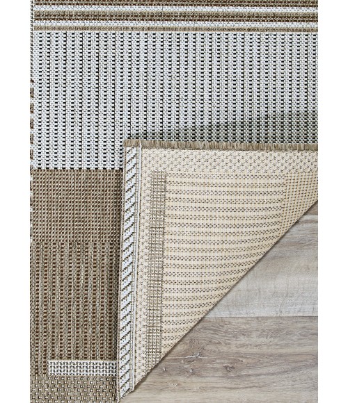 Monaco Area Rug Couristan Monaco Starboard 4' x 6' Brown/Sand Area Rug