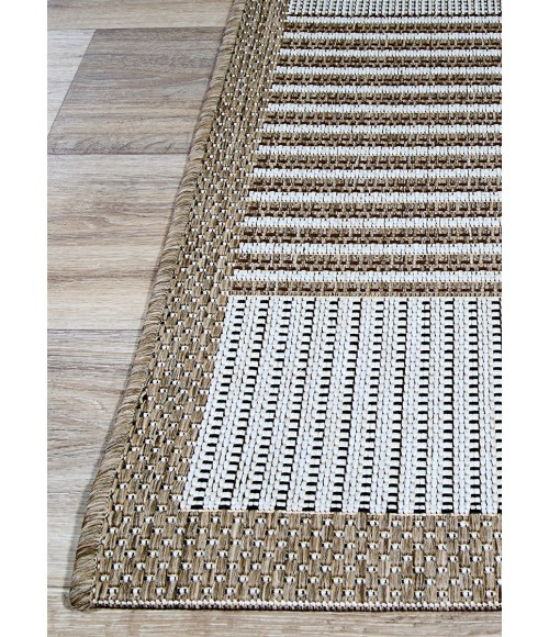 Monaco Area Rug Couristan Monaco Starboard 4' x 6' Brown/Sand Area Rug