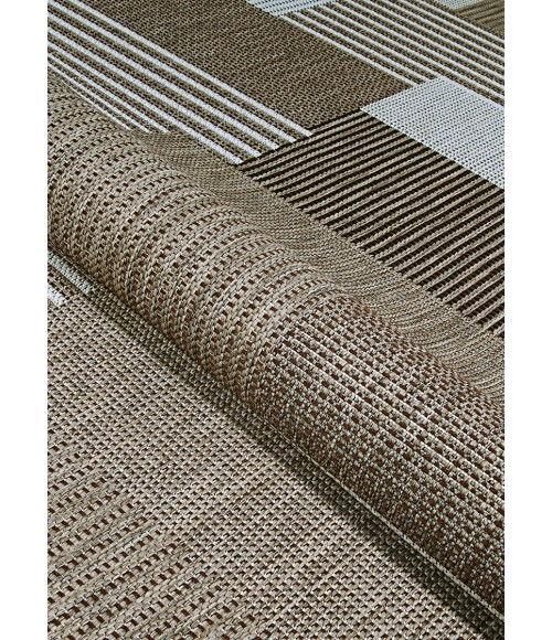 Couristan Monaco Starboard 8' Runner Brown/Sand Area Rug