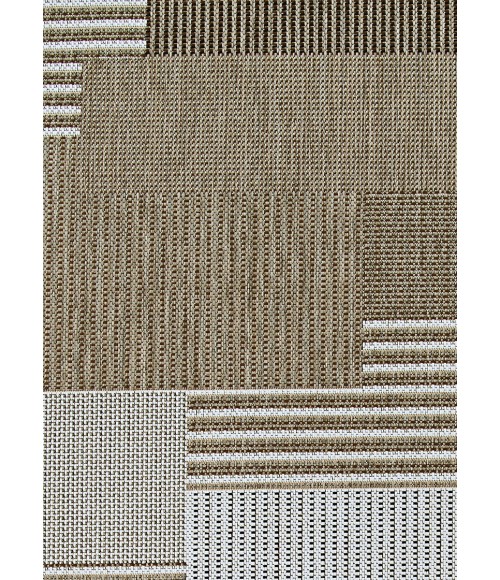 Monaco Area Rug Couristan Monaco Starboard 4' x 6' Brown/Sand Area Rug
