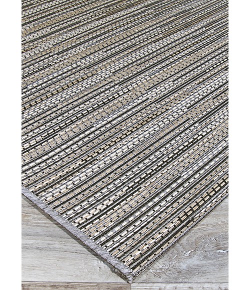 Couristan Monaco Larvotto 8' Runner Grey/Multi Area Rug