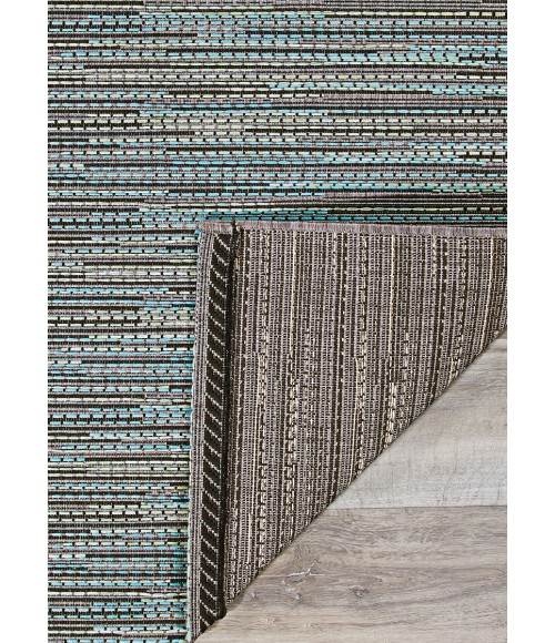 Couristan Monaco Larvotto 8' Runner Blue/Multi Area Rug