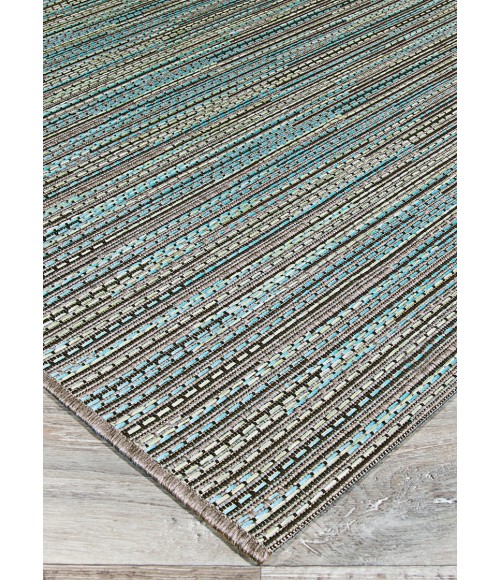 Couristan Monaco Larvotto 5' x 8' Blue/Multi Area Rug