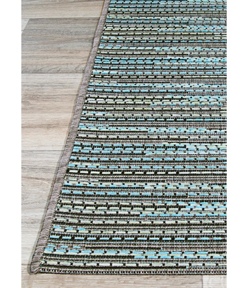 Couristan Monaco Larvotto 8' Runner Blue/Multi Area Rug
