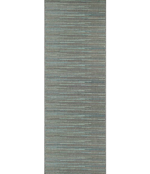 Couristan Monaco Larvotto 8' Runner Blue/Multi Area Rug