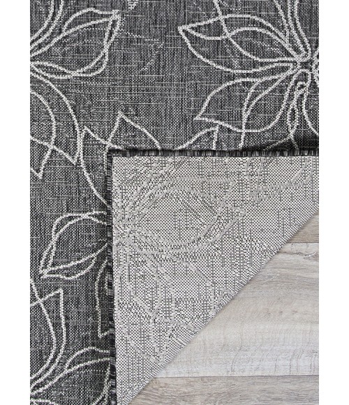 Charm Area Rug Couristan Charm Botanical 8' Round Ash Area Rug