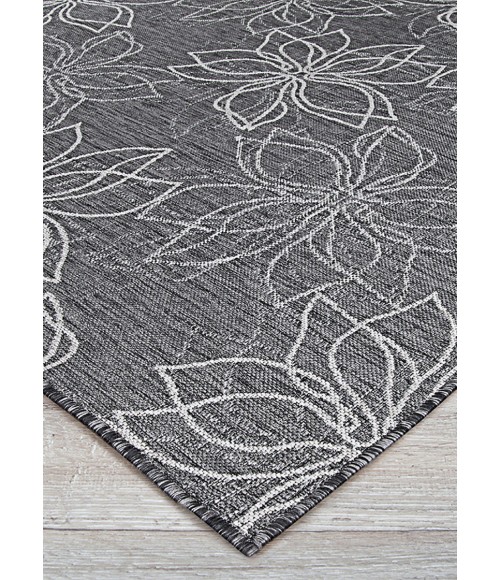 Charm Area Rug Couristan Charm Botanical 8' Round Ash Area Rug