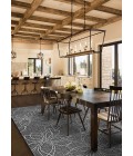 Charm Area Rug Couristan Charm Botanical 8' Round Ash Area Rug