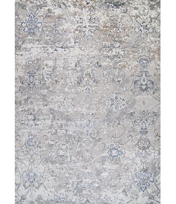 Couristan Brocatelle Oglive Silver/Cream Area Rug 2 ft. 7 in. X 7 ft. 10 in. Rectangle