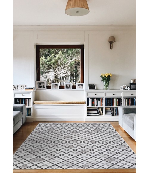 Couristan Prairie Grey Ivory 2885/3007 2 ft. 3 in. X 7 ft. 10 in. Rectangle Rug