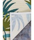 Covington Area Rug Couristan Covington Jungle Leaves 2' x 4' Ivory/Forest Green Area Rug