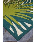 Covington Area Rug Couristan Covington Jungle Leaves 2' x 4' Ivory/Forest Green Area Rug