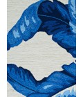 Couristan Covington Palm Leaves 2' x 4' Blue Area Rug