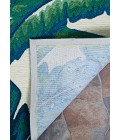 Couristan Covington Palm Leaves 9' Runner Green  Area Rug