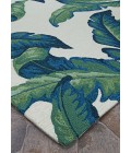 Couristan Covington Palm Leaves 9' Runner Green  Area Rug