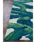 Couristan Covington Palm Leaves 9' Runner Green  Area Rug