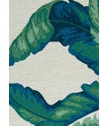 Couristan Covington Palm Leaves 9' Runner Green  Area Rug