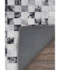 Prairie Area Rug Couristan Prairie Hygee Blocks 4' x 6' Coal/Ice Caps Area Rug