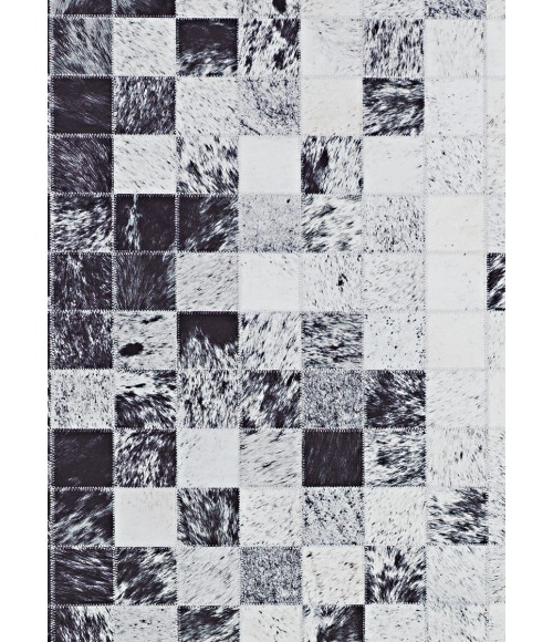 Prairie Area Rug Couristan Prairie Hygee Blocks 4' x 6' Coal/Ice Caps Area Rug