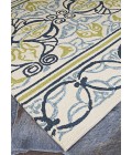 Couristan Covington Pegasus 4' x 6' Ivory/Navy/Lime Area Rug