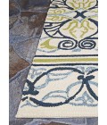 Couristan Covington Pegasus 4' x 6' Ivory/Navy/Lime Area Rug
