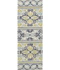 Couristan Covington Pegasus 4' x 6' Ivory/Navy/Lime Area Rug