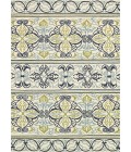 Couristan Covington Pegasus 4' x 6' Ivory/Navy/Lime Area Rug
