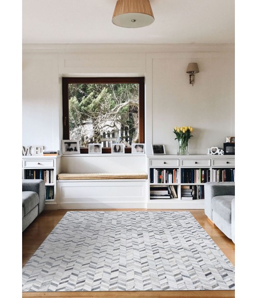 Couristan Prairie Vesle 4' x 6' Ice Caps Area Rug
