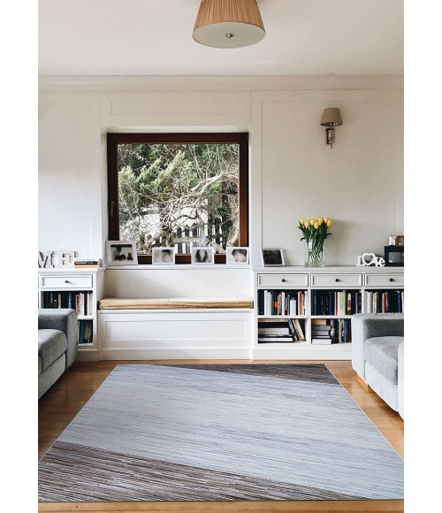 Couristan Prairie Bark-Grey 3093/0003 7 ft. 6 in. X 10 ft. Rectangle Rug