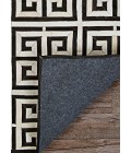 Couristan Chalet Meander 2' x 4' Black/Ivory Area Rug