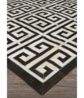 Couristan Chalet Meander 2' x 4' Black/Ivory Area Rug