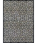 Couristan Chalet Meander 2' x 4' Black/Ivory Area Rug