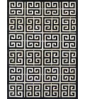 Couristan Chalet Meander Extra Large Black/Ivory Area Rug