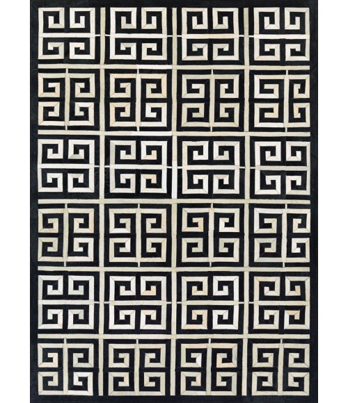 Couristan Chalet Meander Extra Large Black/Ivory Area Rug