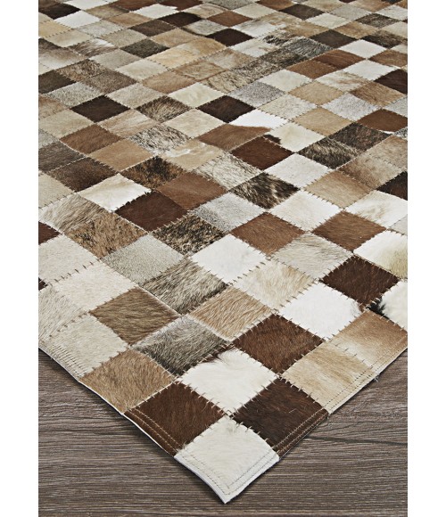 Couristan Chalet Pixels 2' x 4' Brown Area Rug